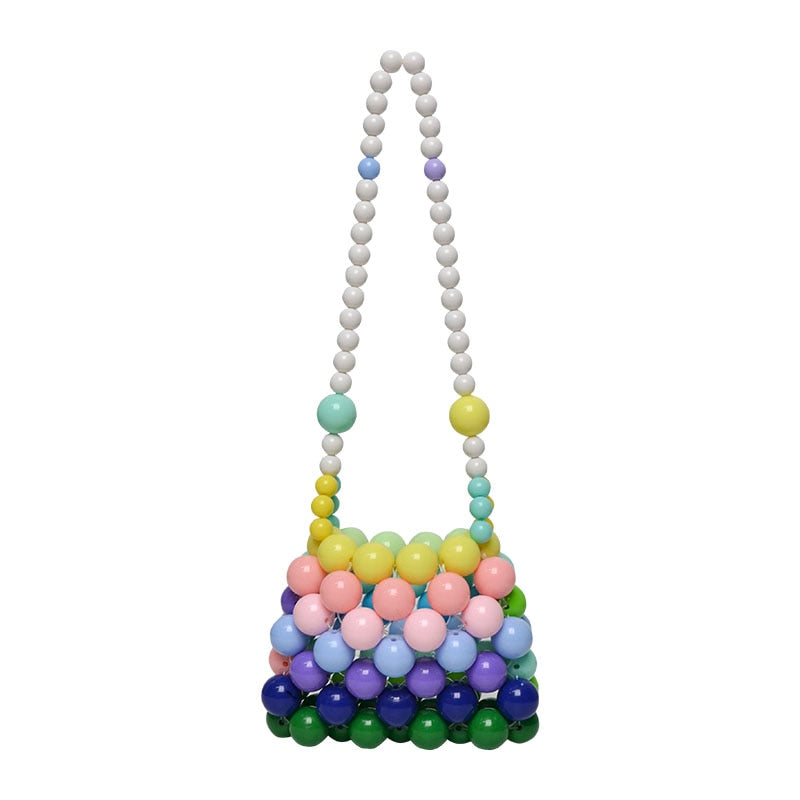 Rainbow Bubble Beads Mini Bags - 3 Colors