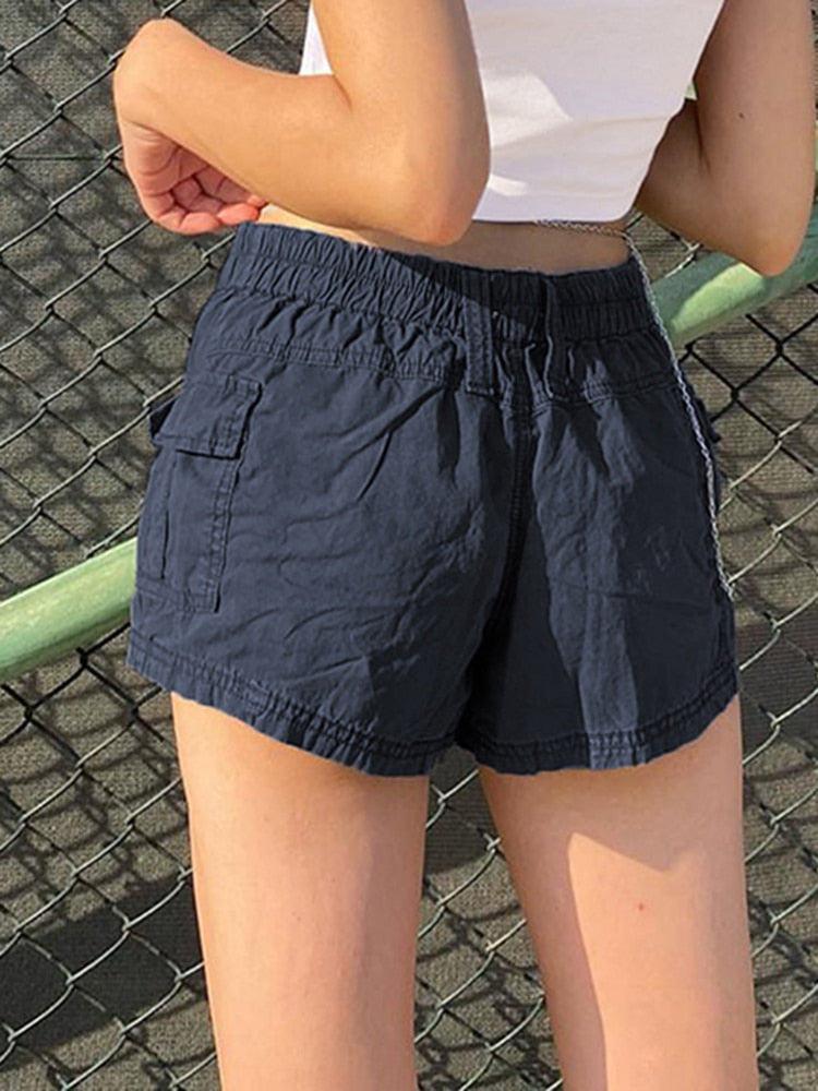Low Waisted Shorts Harajuku Retro Basic Casual Sporty Bottom Biker