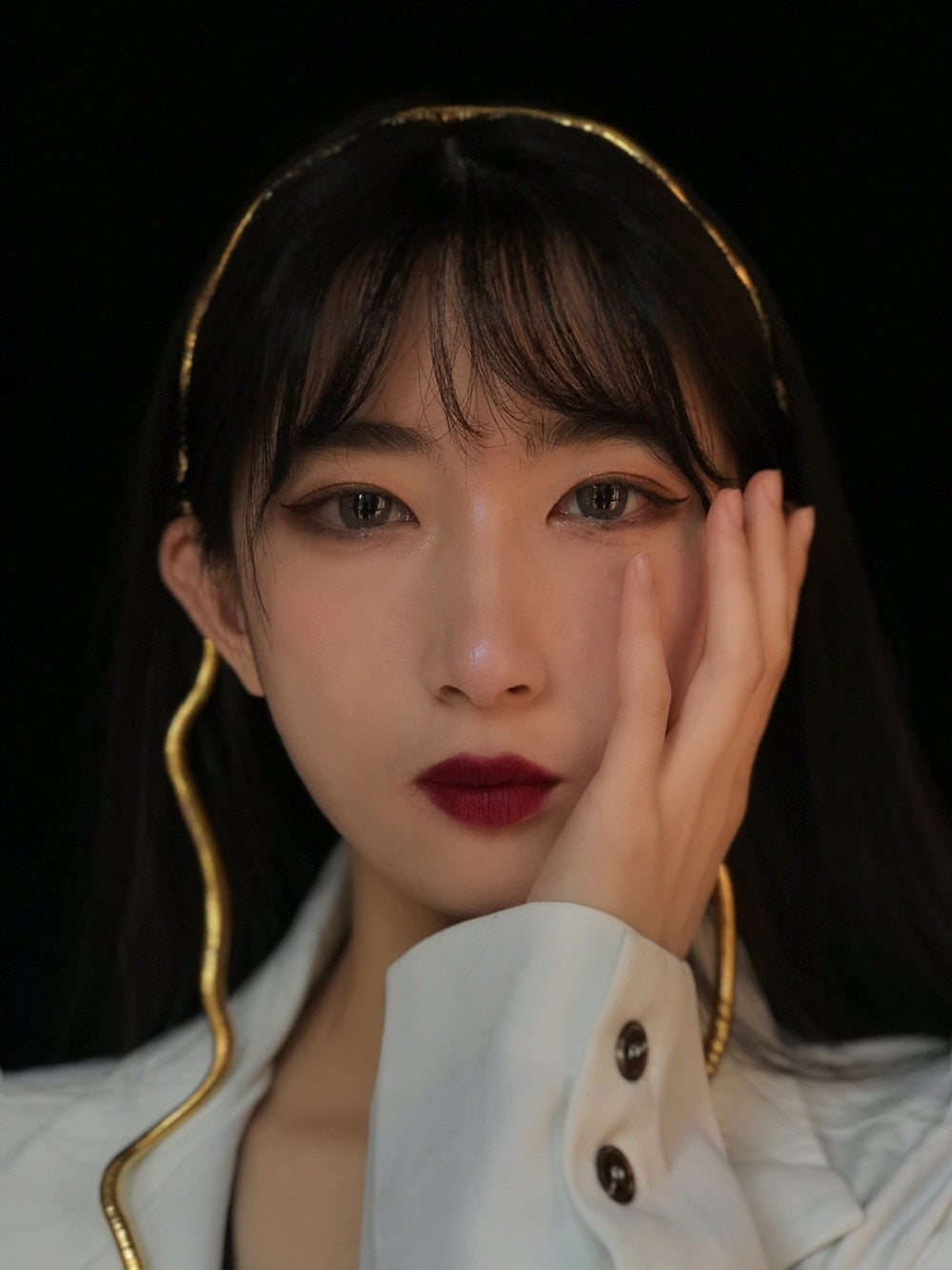 Rayna Serpentine Metal Necklace and Bracelet - 3 Colors