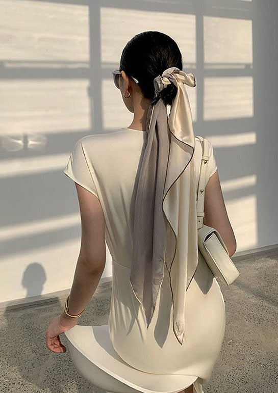 Regina Minimalist Sheath Dress with Cut Out Waist