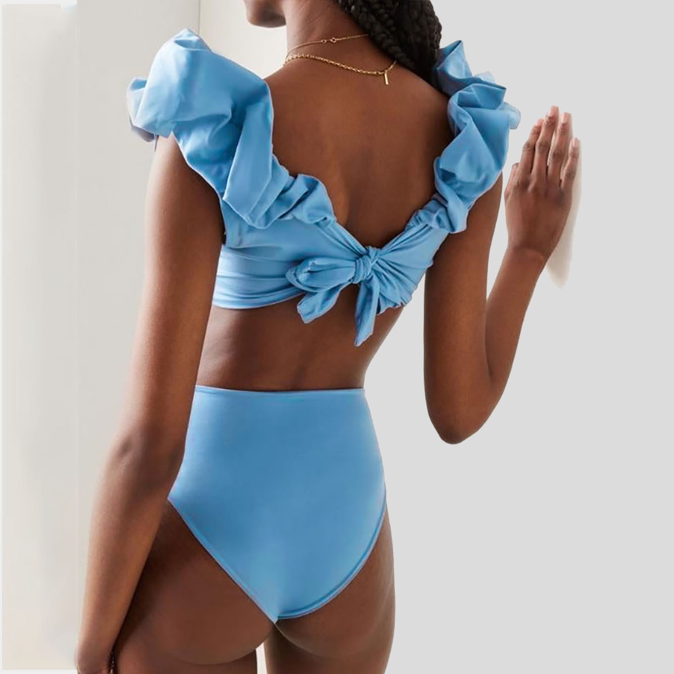 Resa Ruffle Trim Retro Swimsuit