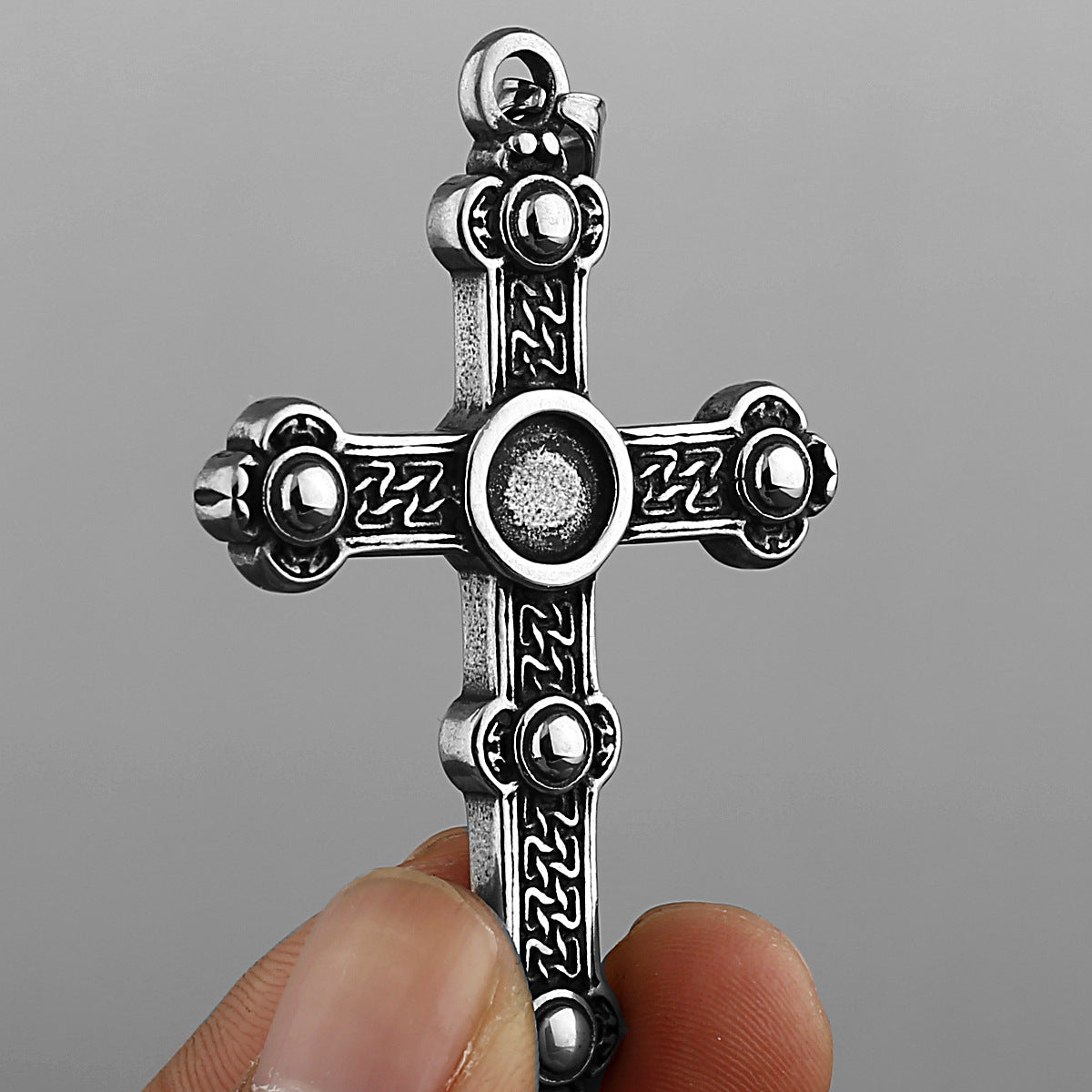 Retro Skull Cross Necklace