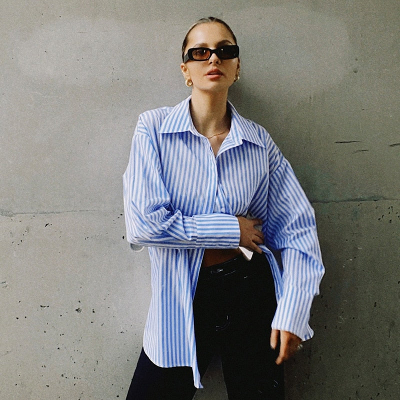 Rhia Pinstripe Shirt and Boxer Short Sets