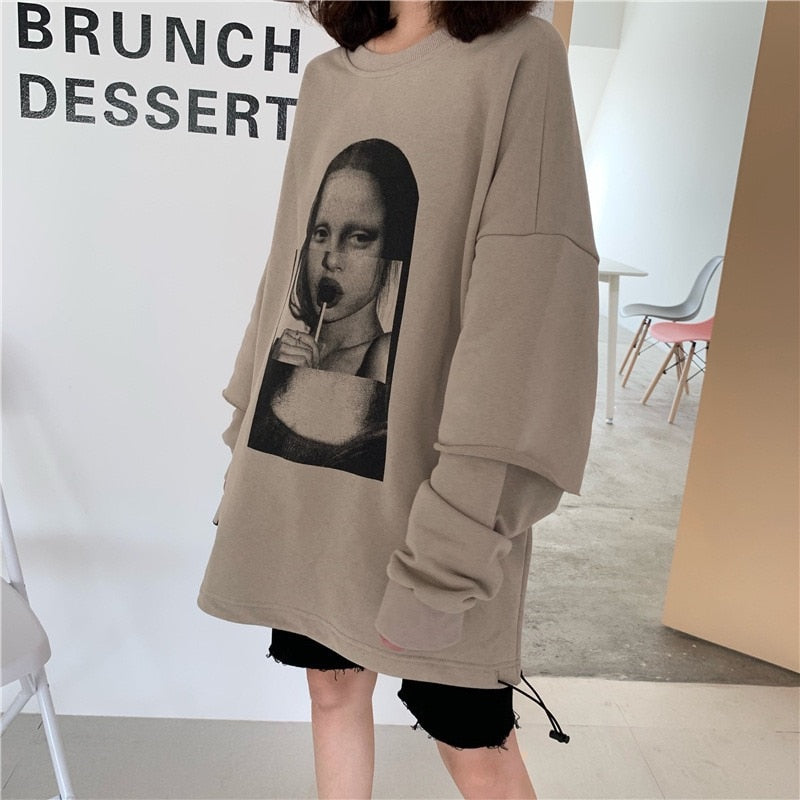 Rollipop Mona Lisa Sweatshirts - 2 Colors