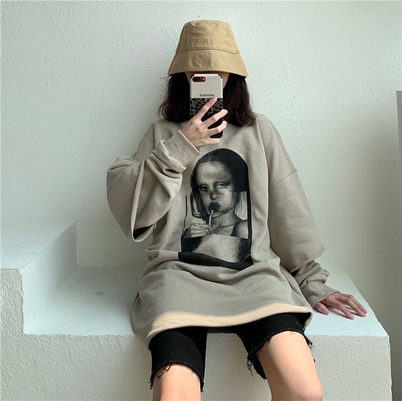 Rollipop Mona Lisa Sweatshirts - 2 Colors