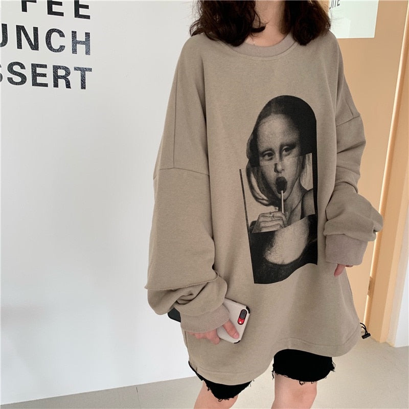 Rollipop Mona Lisa Sweatshirts - 2 Colors