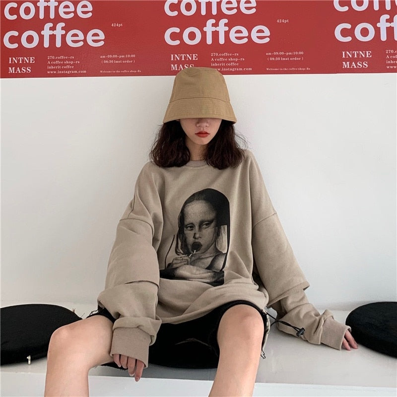 Rollipop Mona Lisa Sweatshirts - 2 Colors