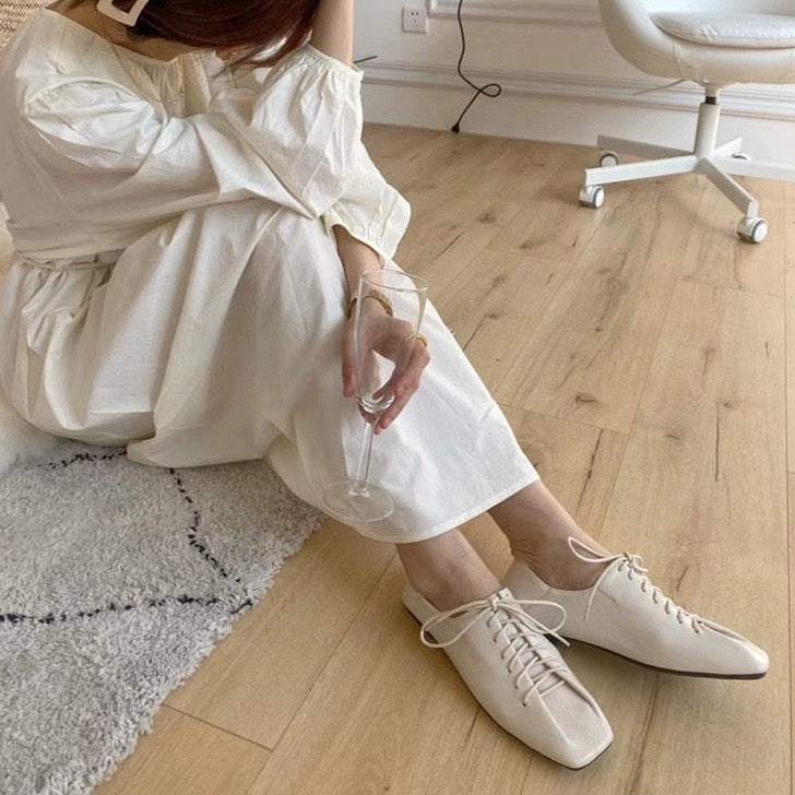 Ruhi Lace-Up Mocassin Loafers - 3 Colors