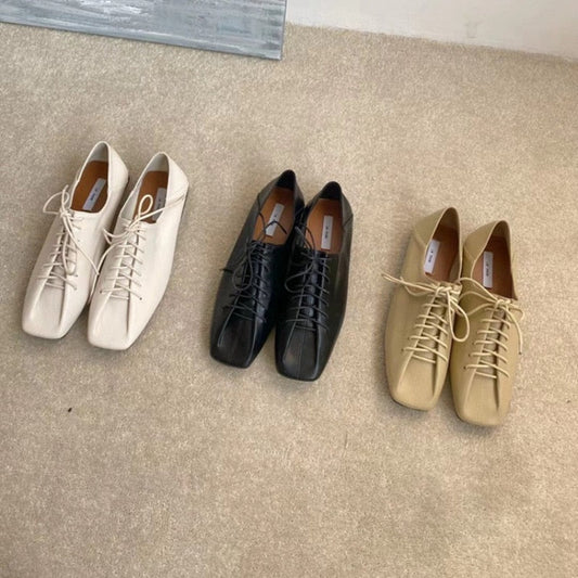 Ruhi Lace-Up Mocassin Loafers - 3 Colors