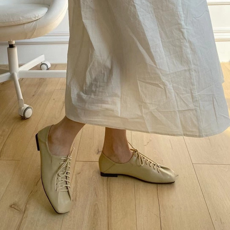 Ruhi Lace-Up Mocassin Loafers - 3 Colors