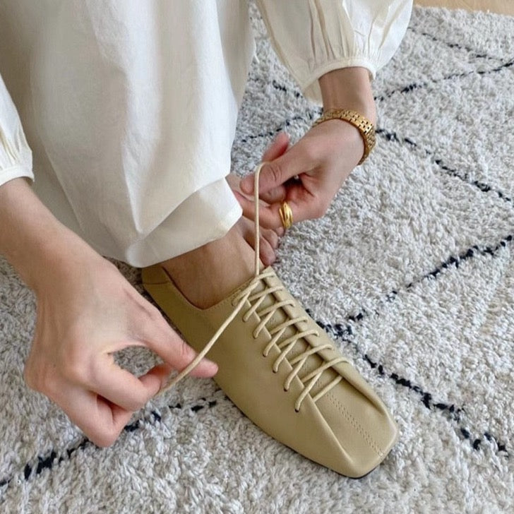 Ruhi Lace-Up Mocassin Loafers - 3 Colors