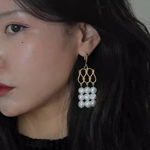 Samara Vintage Pearl Drop Earrings