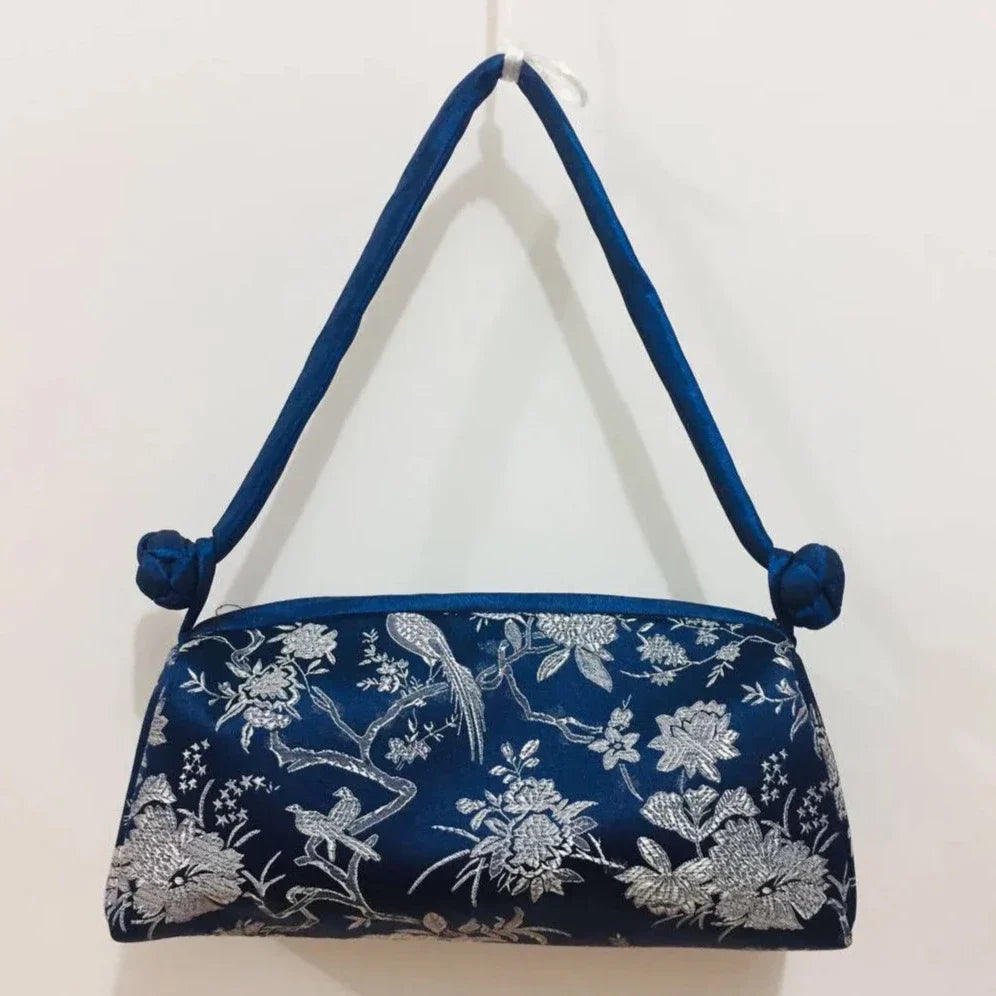 Kexin Silk Embroidery Cheongsam Mini Tote