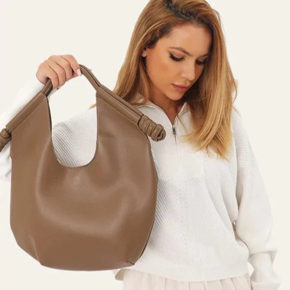 Nava Minimalist Bar Handle Hobo Bags
