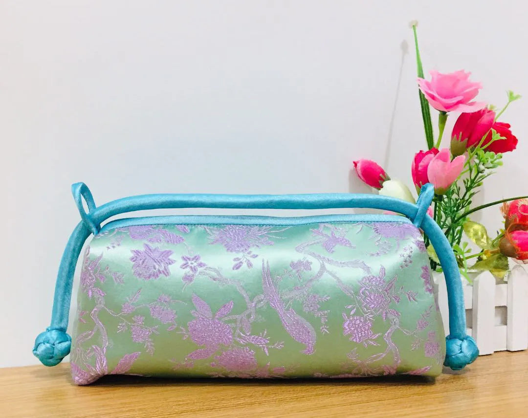 Kexin Silk Embroidery Cheongsam Mini Tote