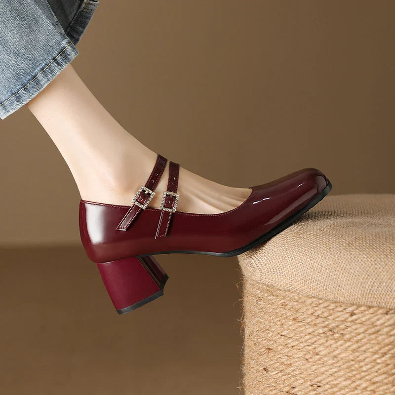 Jollie Double Strap Maryjane Pumps