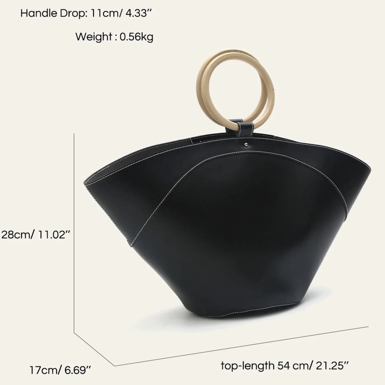 Maritta Ring Handle Half Moon Totes