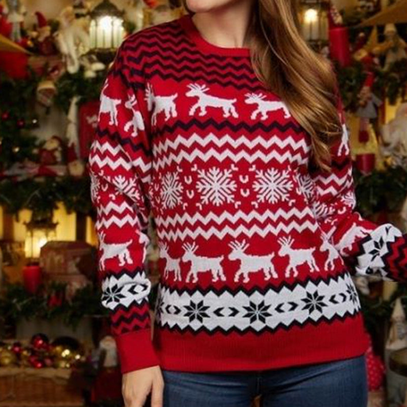 Couple Matching Sweaters Christmas Family Couples Jumpers Warm Thick Casual