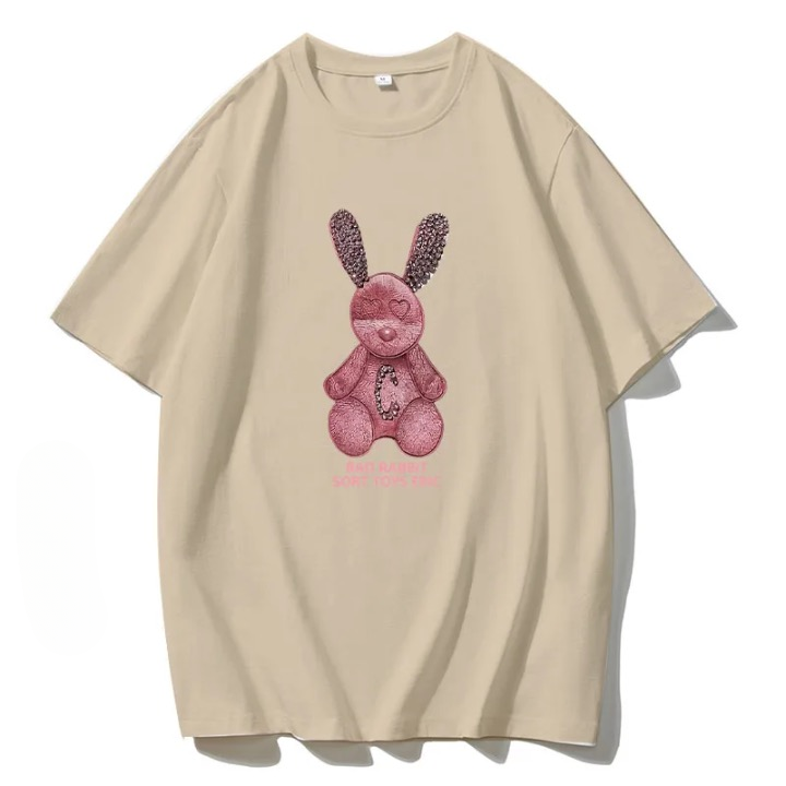 Lorie Cute Rabbit Printed T Shirts