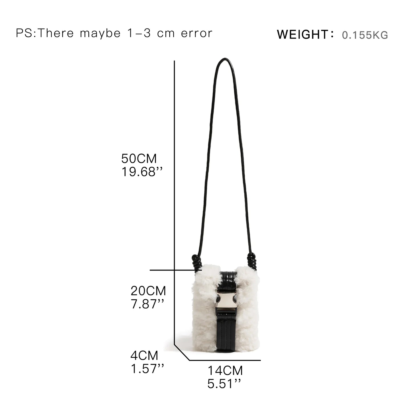 Kith Mini Faux Fur Phone Pouch