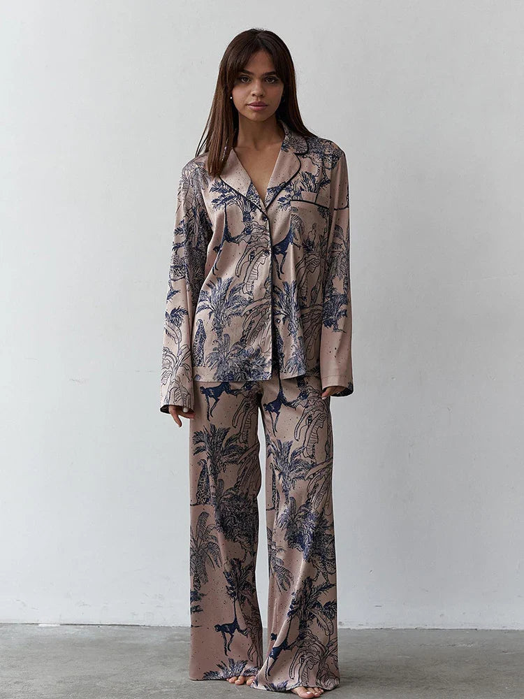 Estella Luxe Satin Pajama Set