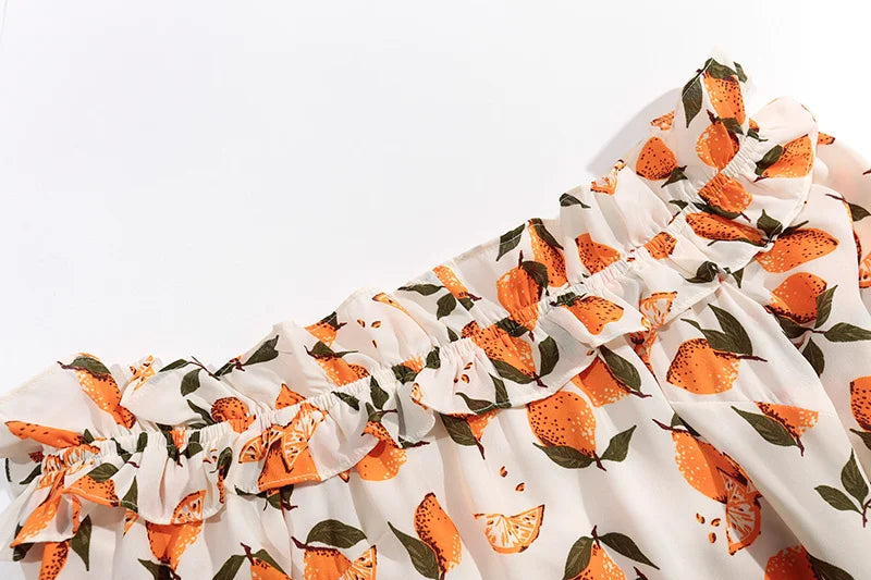 Tiffany Lemon Prints Off the Shoulder Dress