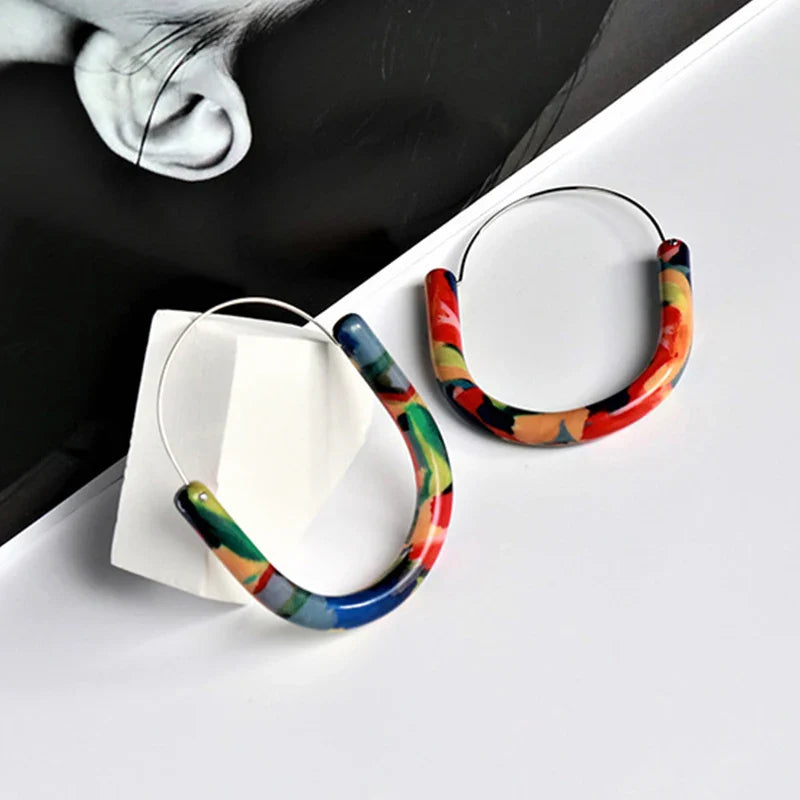 Ona Multi Colors Hoop Earrings