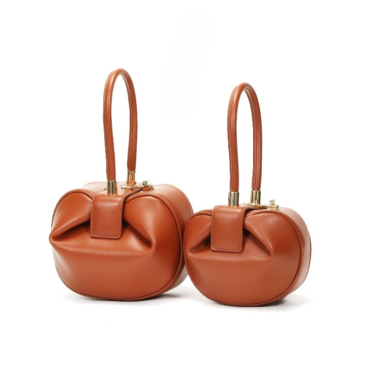 Alma Leather Mini Dumpling Bags