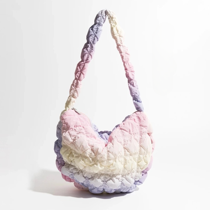 Sambria Pastel Ombre Quilted Waffle Bags
