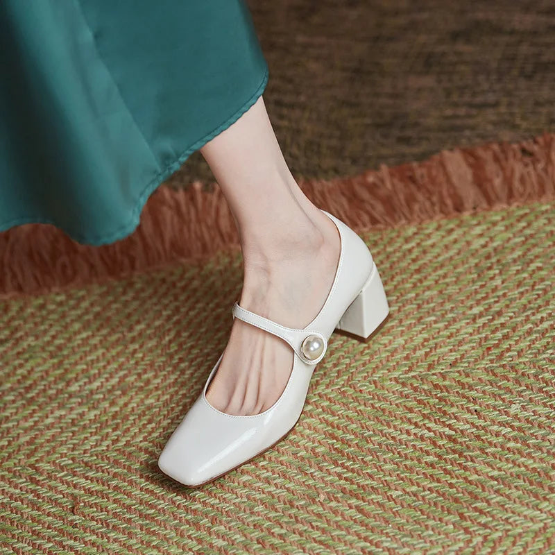 Abilene Pearl Accent Mary Jane Pumps