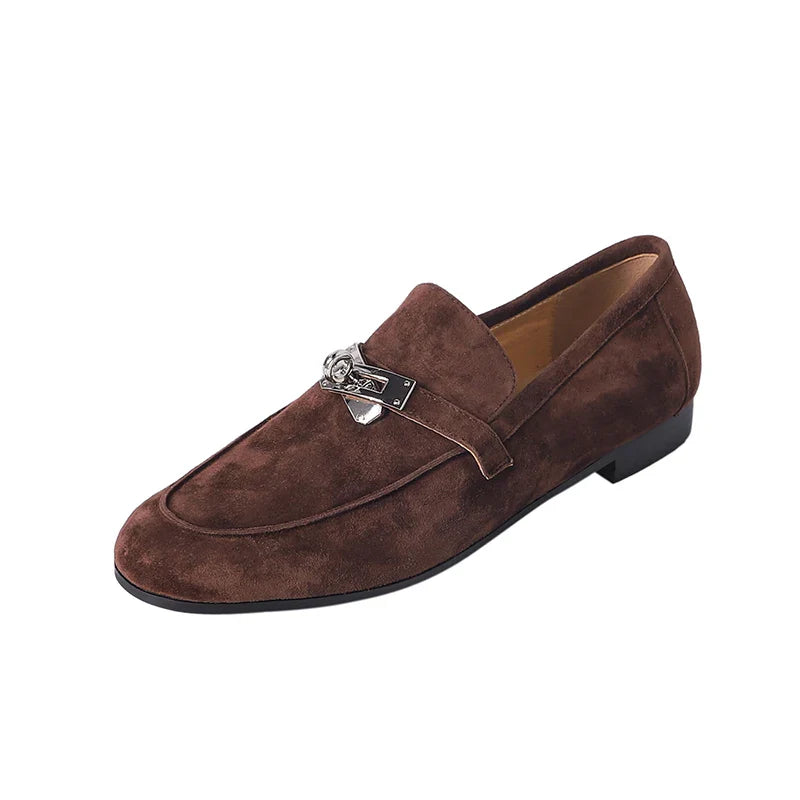 Felisberta Genuine Suede Driving Loafers