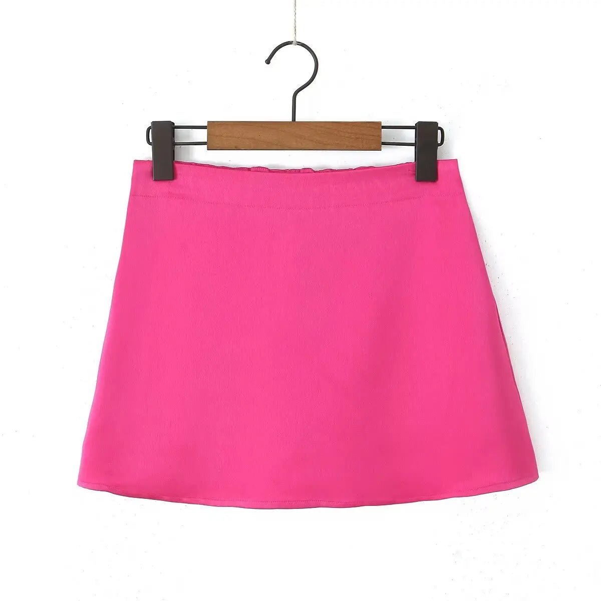 Tassha Boxer Satin Mini Skirts