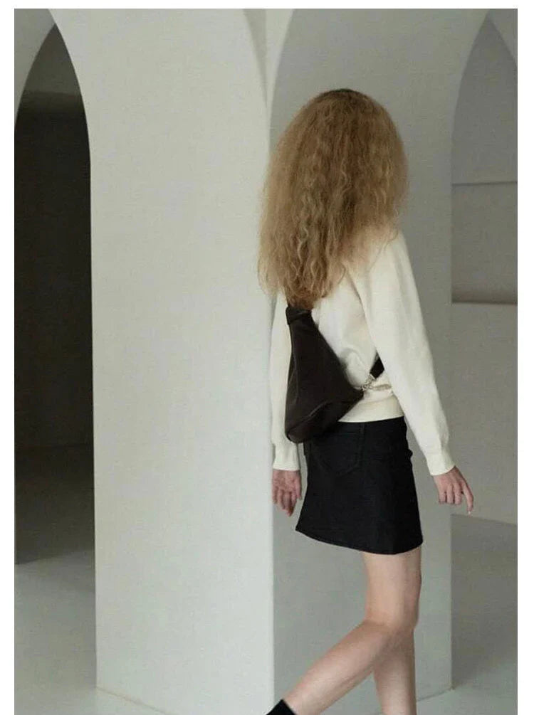 Hannia Faux Leather Sling Cross Body Bag