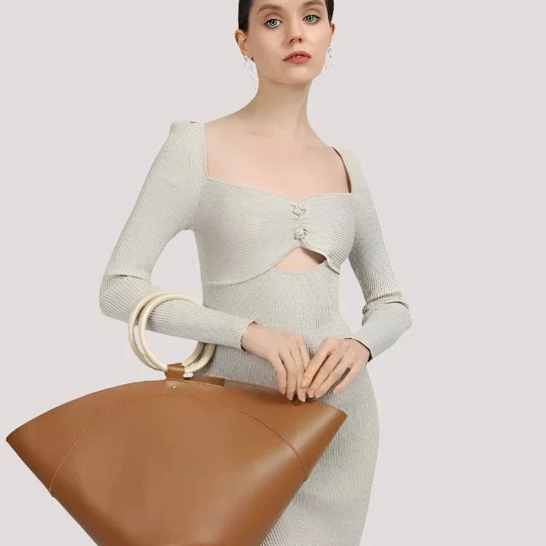 Maritta Ring Handle Half Moon Totes