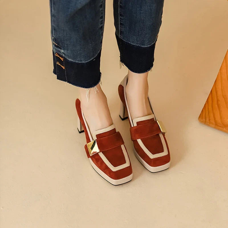 Osprey Vintage Suede Leather Pumps