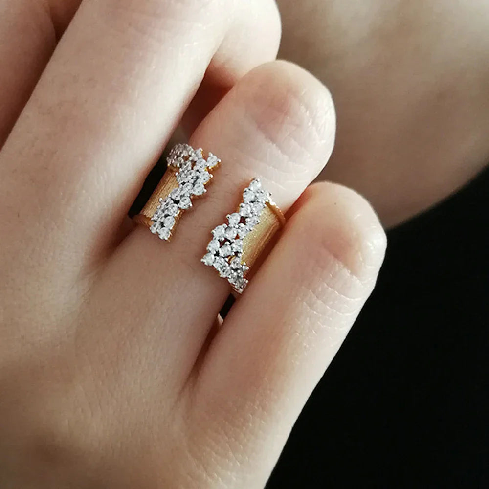 Luxe CZ Rhinestone Wrap Ring