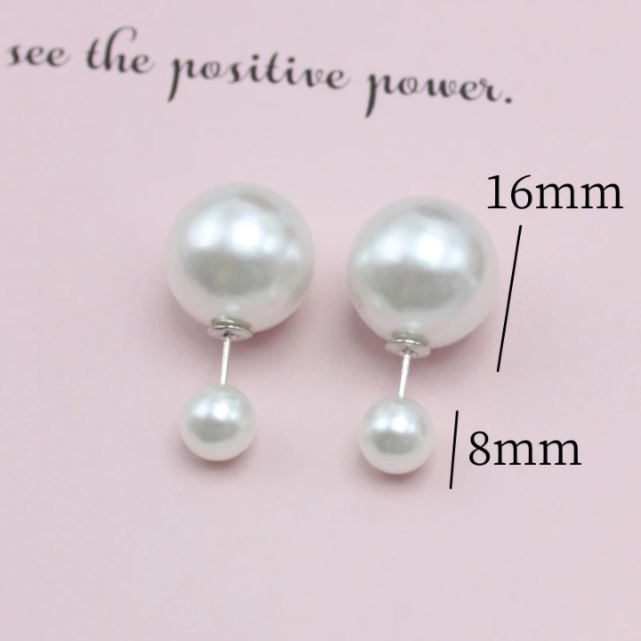 Two Way Pearl Stud Earrings