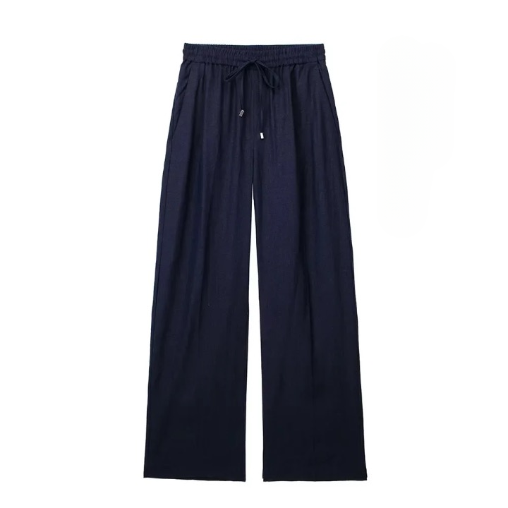 Wilma Casual Linen Look Draw String Pants