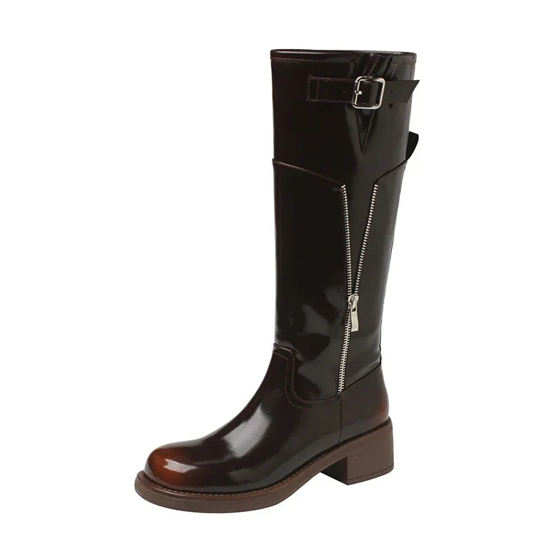 Torvi Vintage Leather Biker Boots