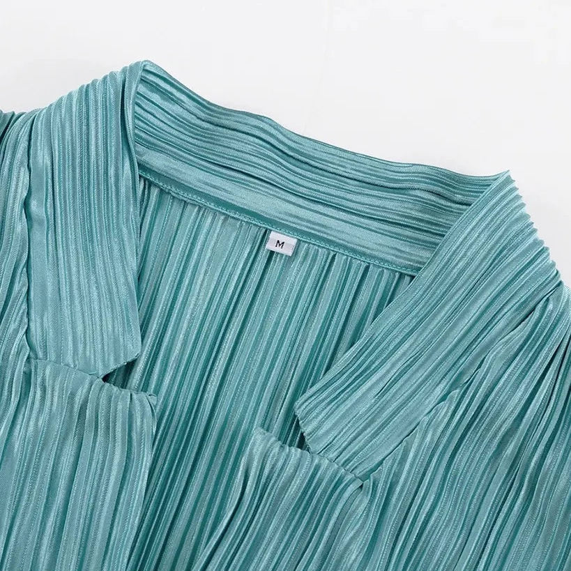 Clarie Pleated Flowy Suit