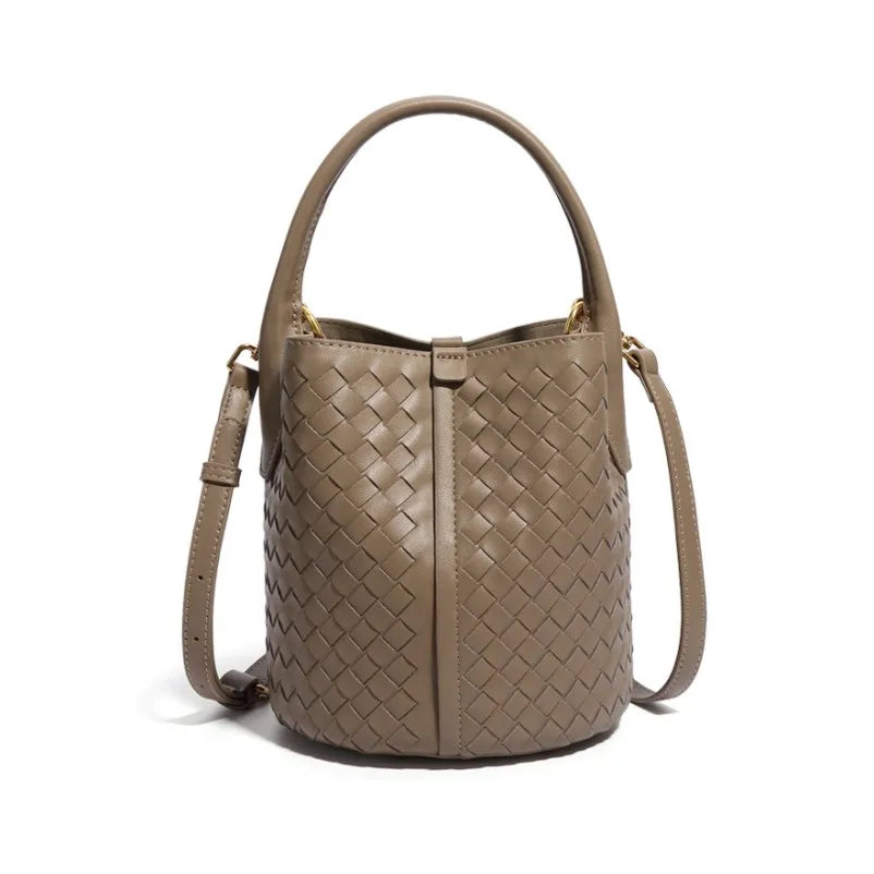 Sabine Woven Texture Bucket Totes