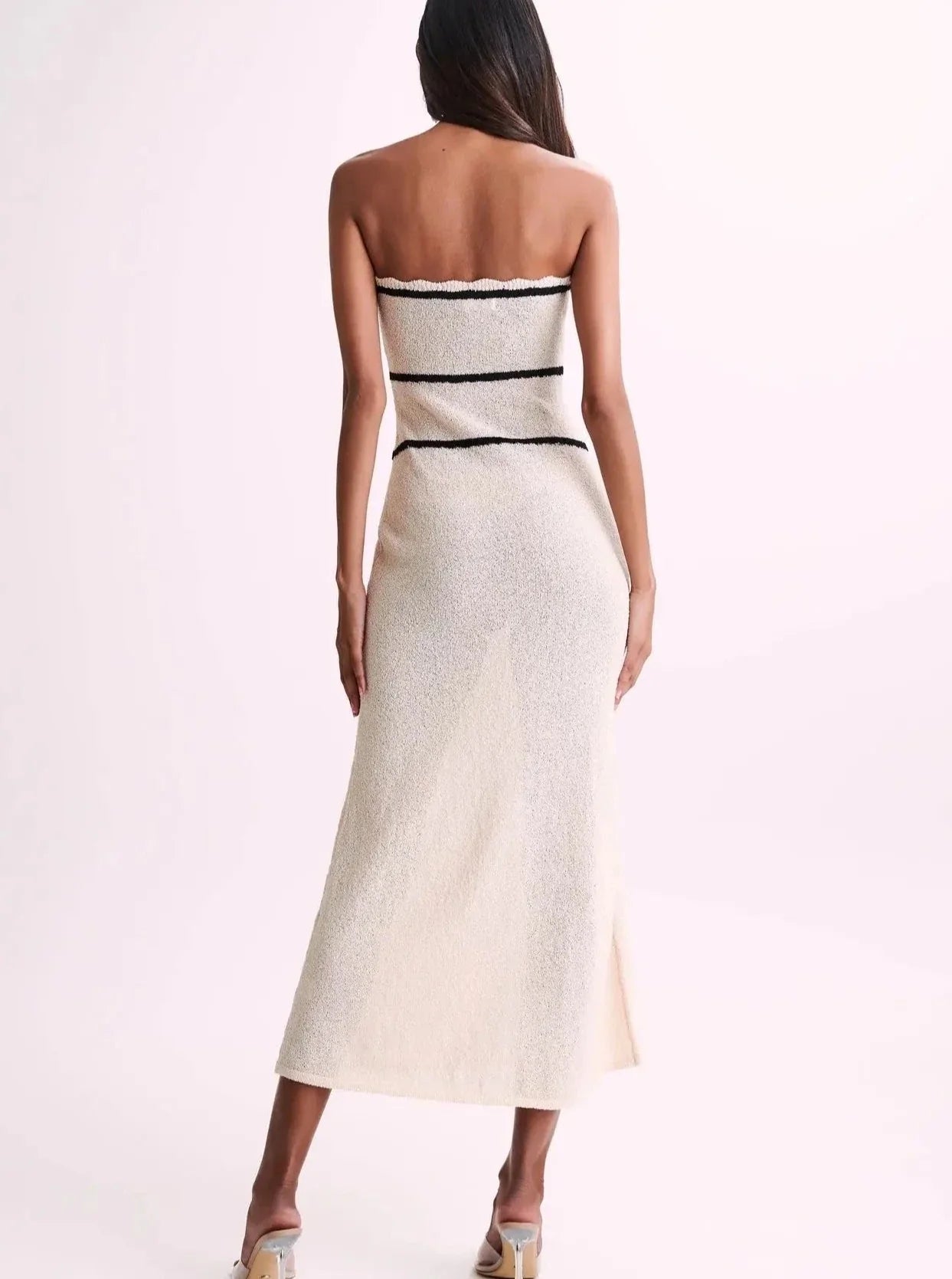 Marilou Bow Tie Maxi Knit Tube Dress