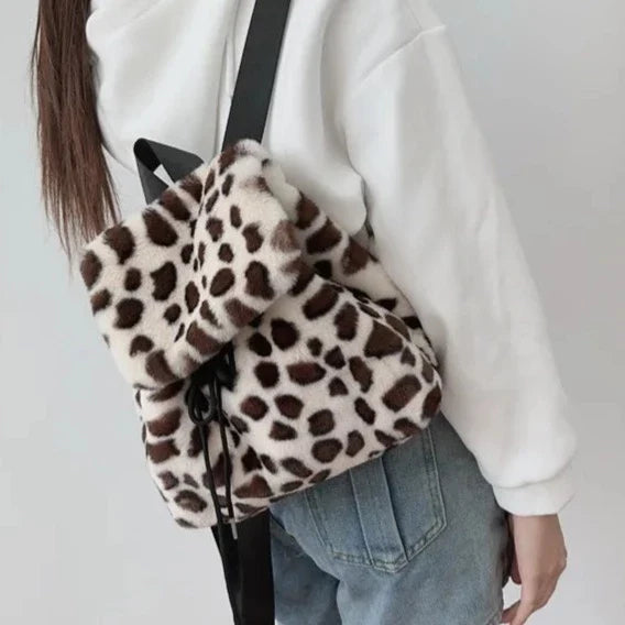 Mina Faux Fur Mini Backpacks