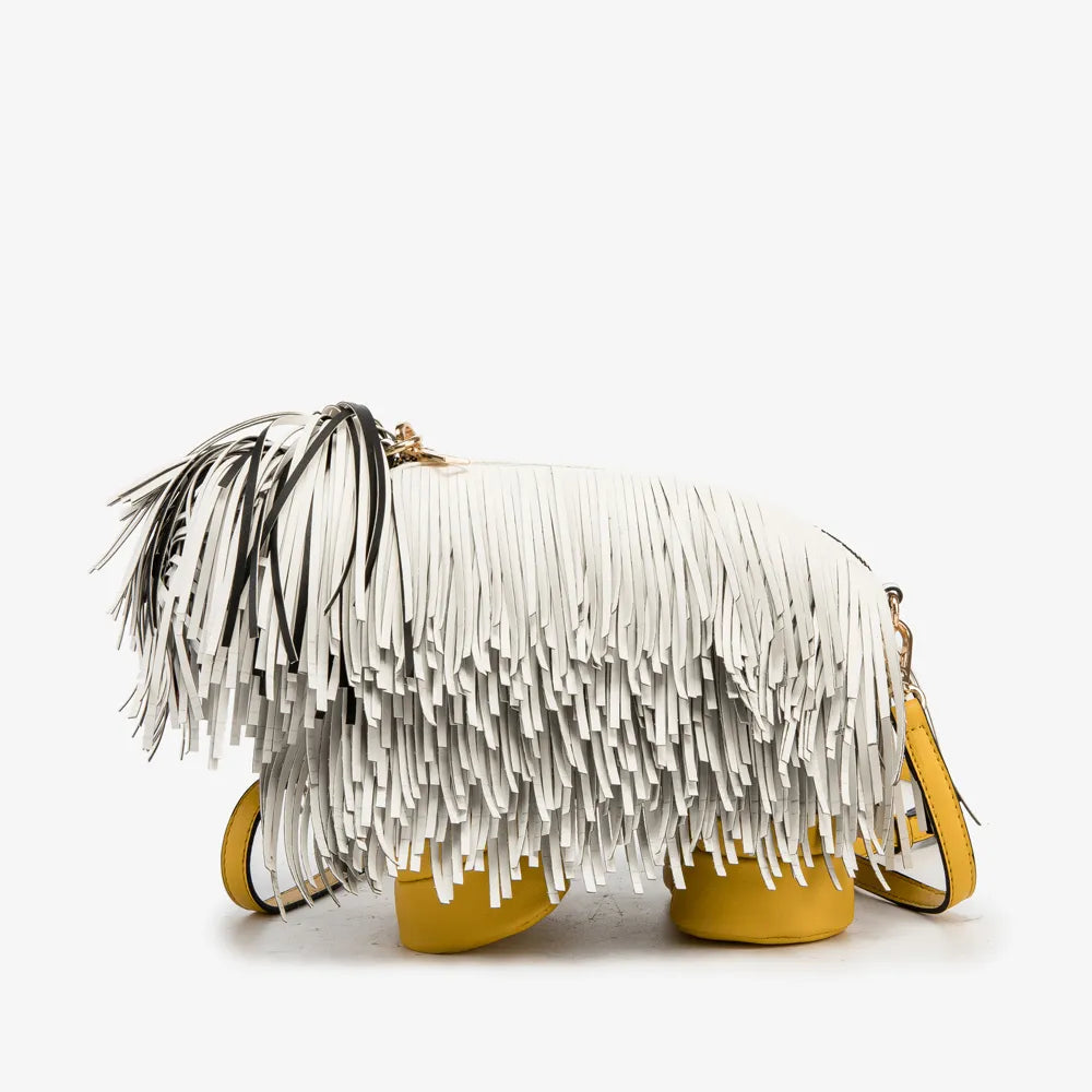 Mini Shaggy Dog Tassel Bags