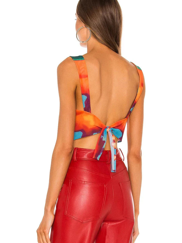 Josie Colorful Mesh Bra Top