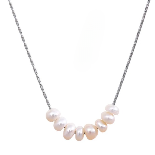 Natural Pearl String Beads Necklace