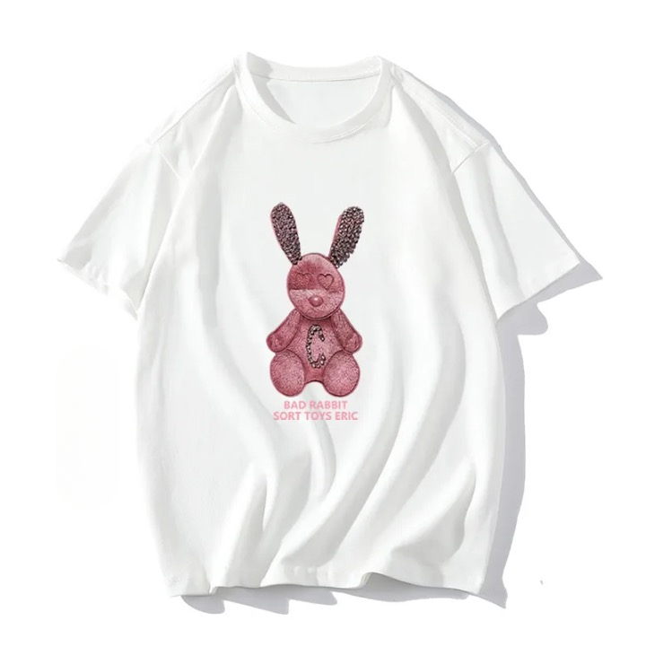 Lorie Cute Rabbit Printed T Shirts
