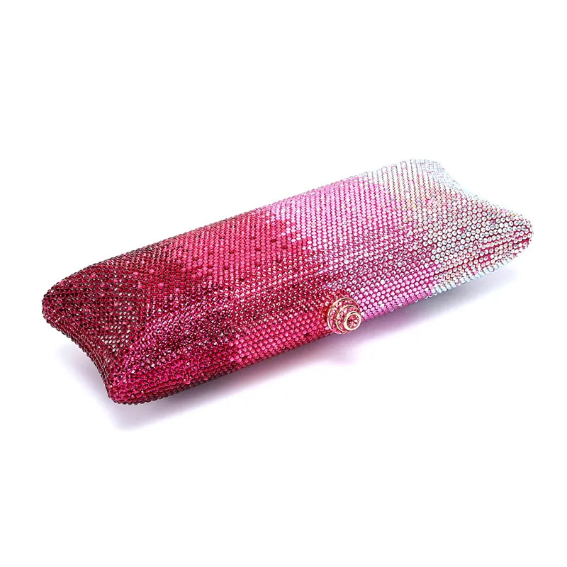Wella Ombre Stripe Sequin Long Evening Clutch