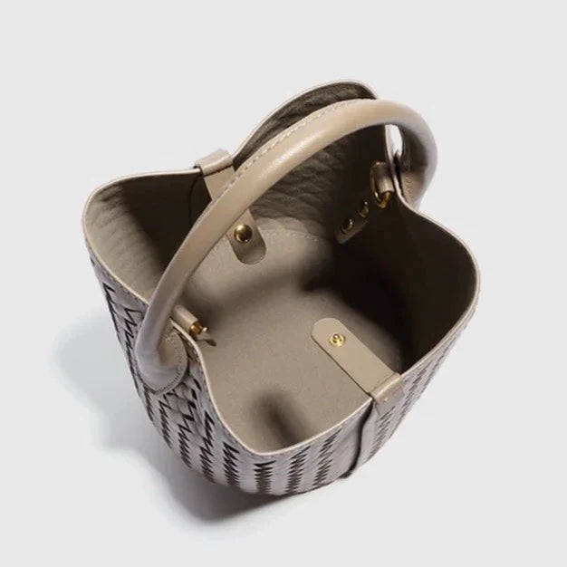 Sabine Woven Texture Bucket Totes