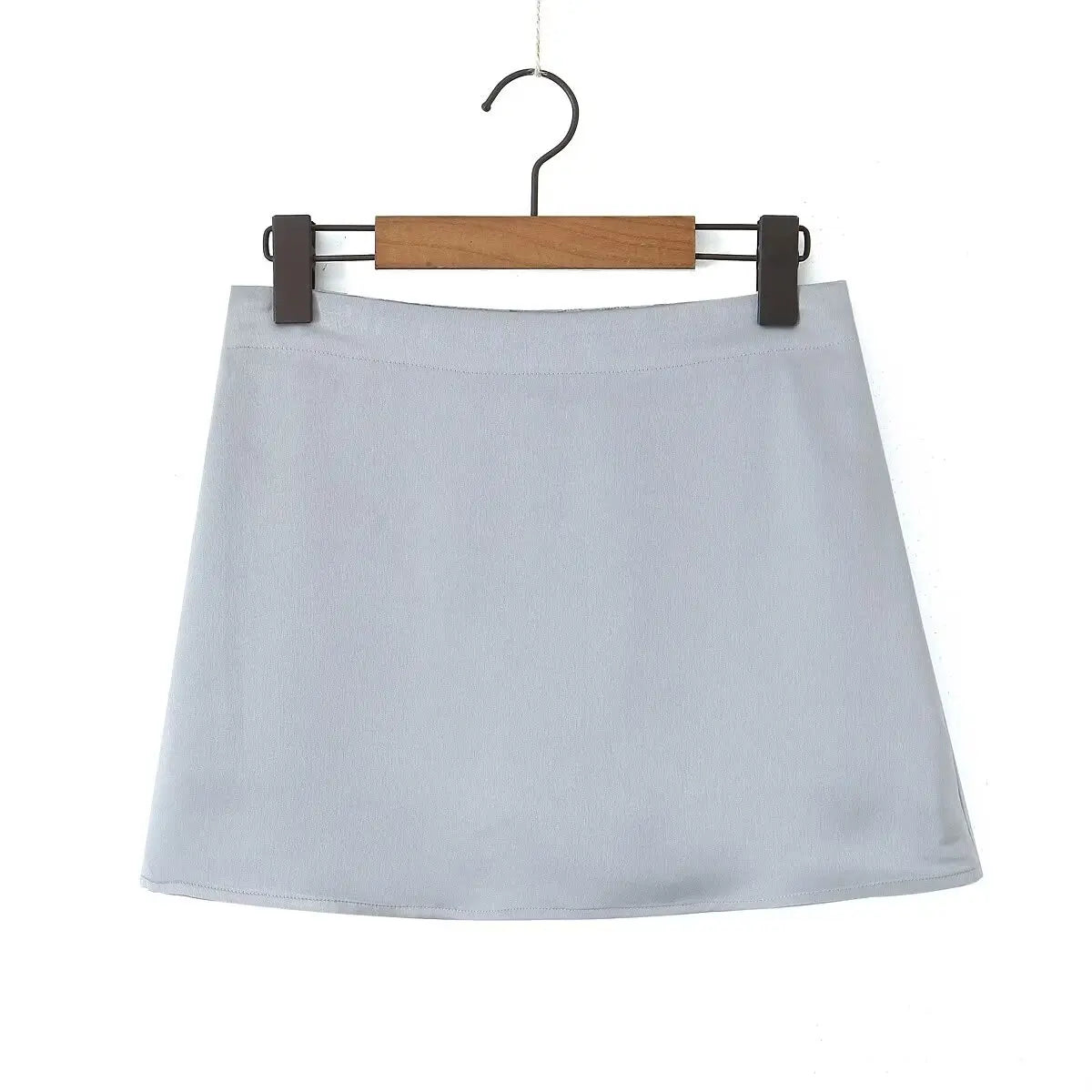 Tassha Boxer Satin Mini Skirts